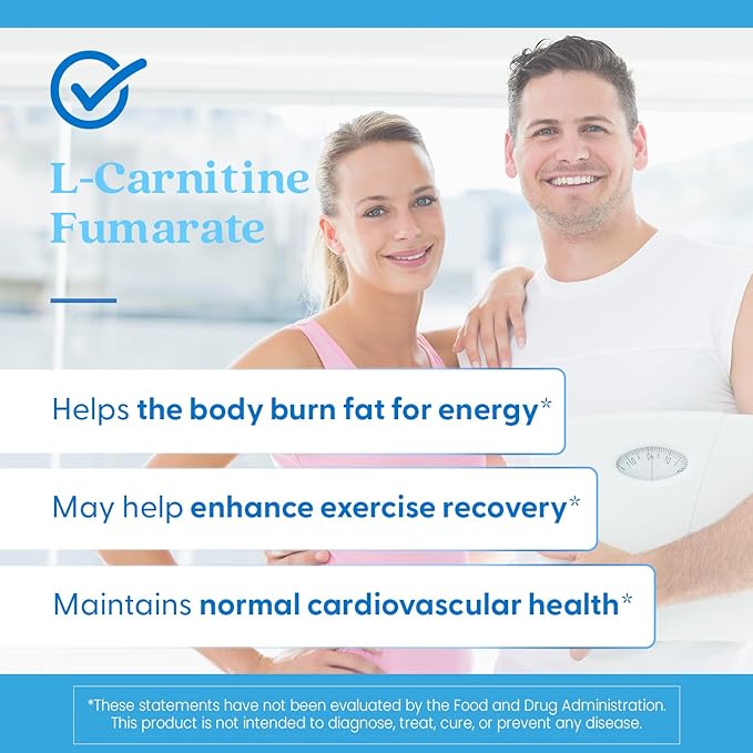 Doctor's BEST L-Carnitine Fumarate contains Biosint L-Carnitine Fumarate (500 Mg), Heart Health, Non GMO, Gluten-Free, Vegan, Soy-Free, 180 Veggie Caps