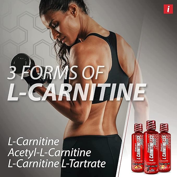 iSatori L-Carnitine LS3 3000, Liquid L-Carnitine with Acetyl L-Carnitine, L-Carnitine L-Tartrate, Stimulant Free Pre Workout, No Calories, Sugar, Gluten, Keto-Friendly, Lemon Lime (32 Servings)