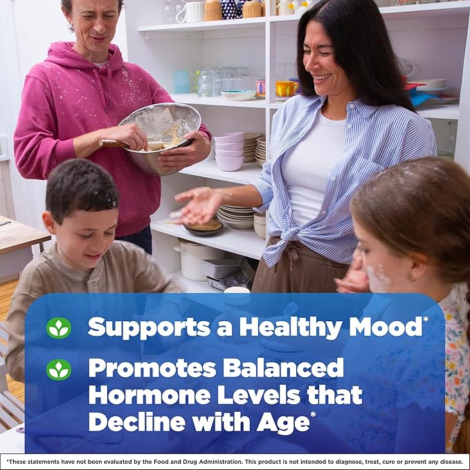Natrol Mood & Stress DHEA 25mg With Calcium, Dietary Supplement for Balance of Certain Hormone Level and Mood Support, 180 Tablets, 180 Day Supply