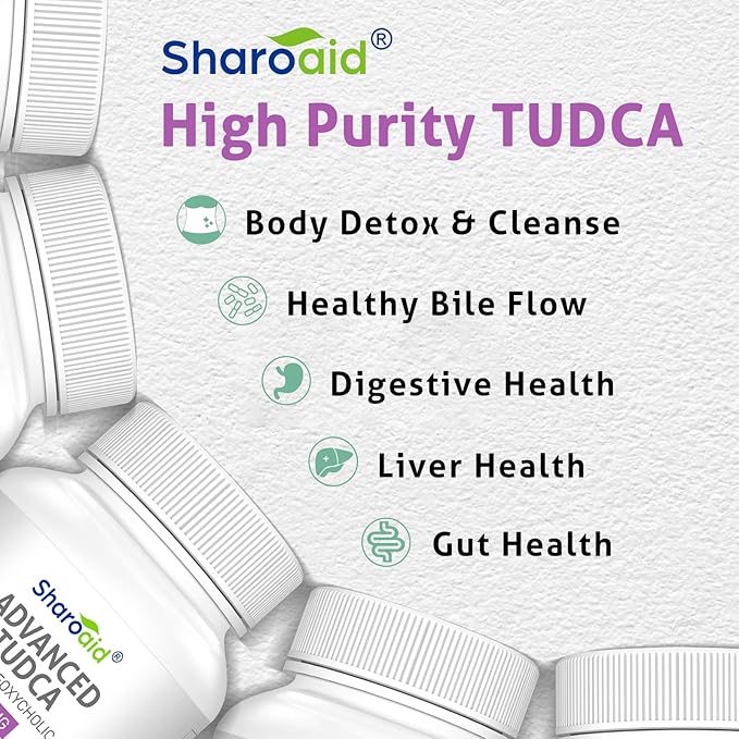 TUDCA Liver Support Supplements 1200 mg-Third Party Tested-High Strength Formula-Bile Salts for Liver Detox Cleanse-180 Vegan Capsules for Liver,Kidney,Gallbladder Health