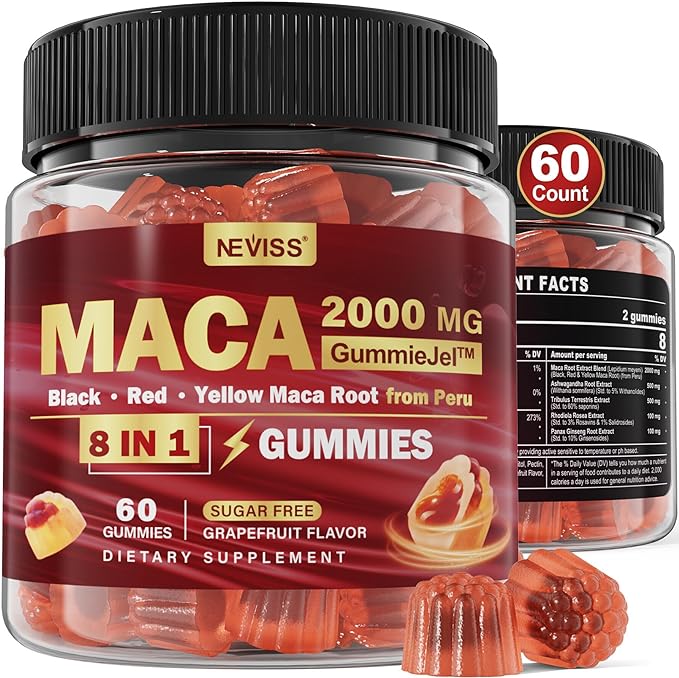 NEVISS Sugar Free Maca Root Filled Gummies