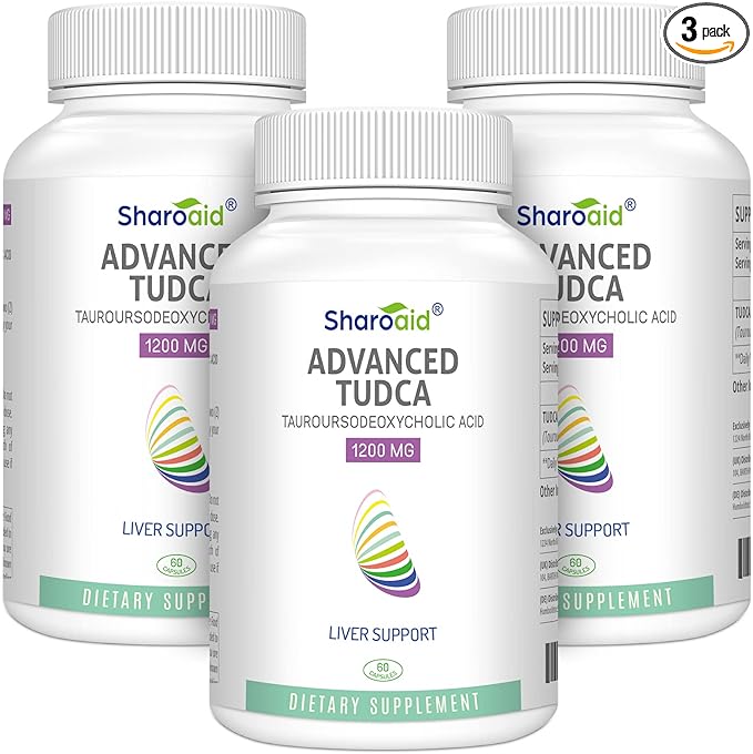 TUDCA Liver Support Supplements 1200 mg-Third Party Tested-High Strength Formula-Bile Salts for Liver Detox Cleanse-180 Vegan Capsules for Liver,Kidney,Gallbladder Health