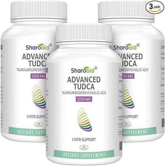 TUDCA Liver Support Supplements 1200 mg-Third Party Tested-High Strength Formula-Bile Salts for Liver Detox Cleanse-180 Vegan Capsules for Liver,Kidney,Gallbladder Health